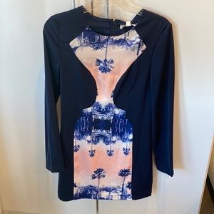 Finders Keepers Long Sleeve Cut-Out Dress